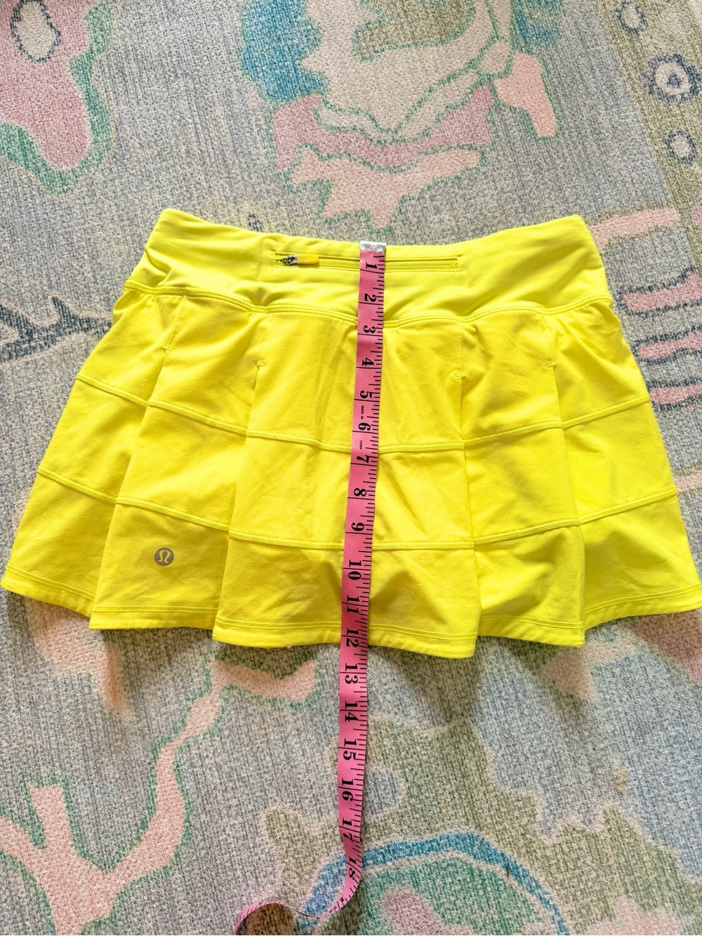 Lululemon Pace Rival Skirt In Yellow 4 - Picture 5 of 8